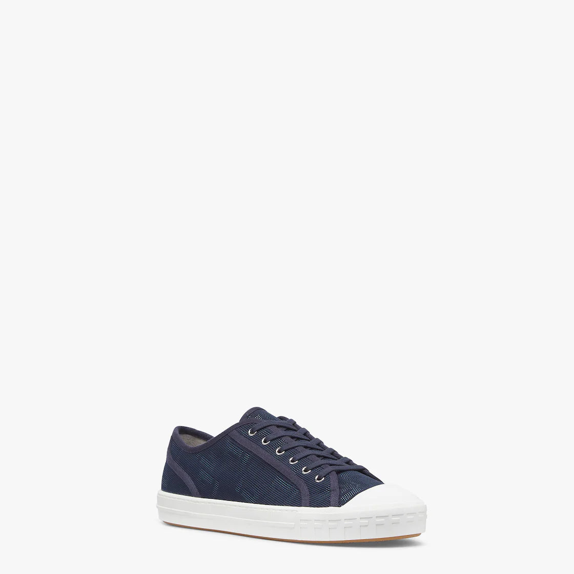 Fendi Fendi Domino Blue Fabric Low-Tops