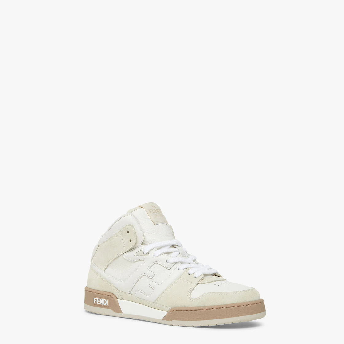 Fendi Fendi Match White Leather High-Tops