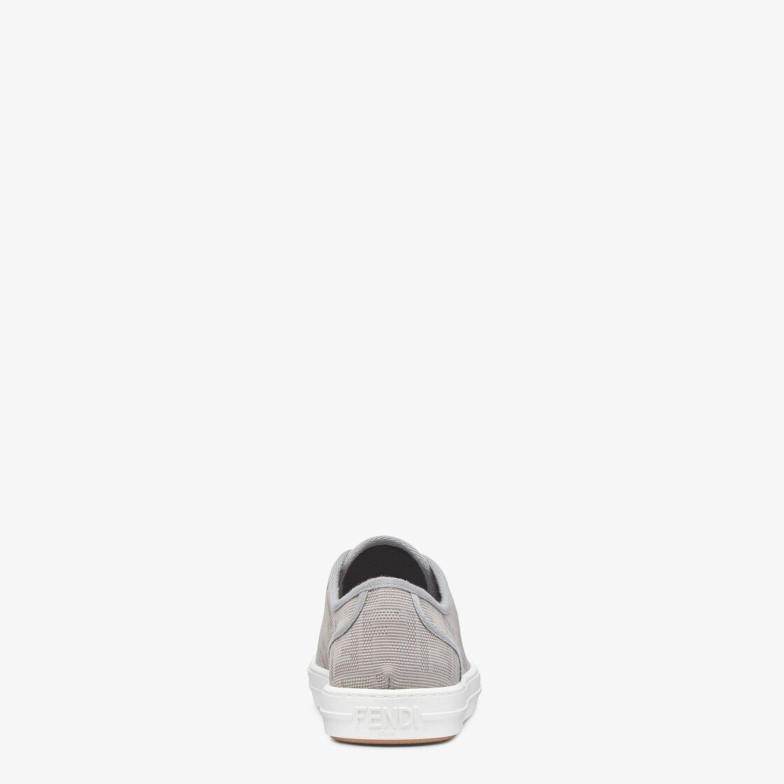 Fendi Domino Grey Fabric Low-Tops