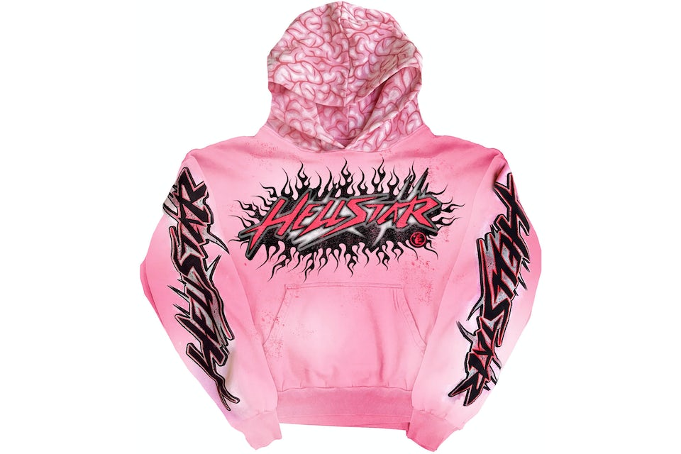 Hellstar Capsule 10 Brainwashed with Brain Hoodie Pink