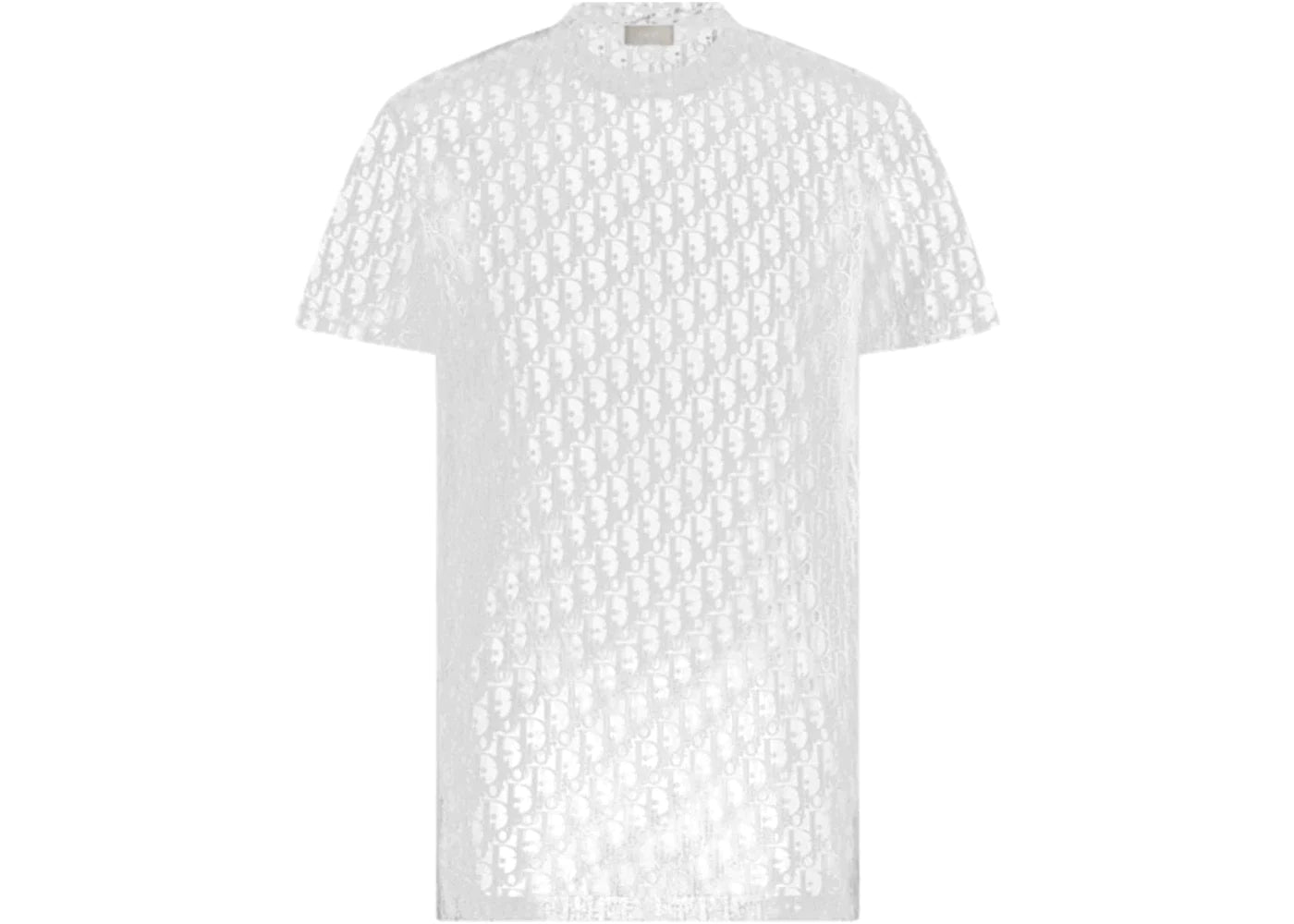 Dior Sheer Oblique T-Shirt White