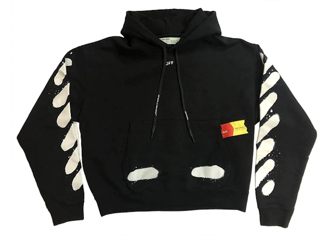 OFF-WHITE Incomplete Spray Paint OS Hoodie Black