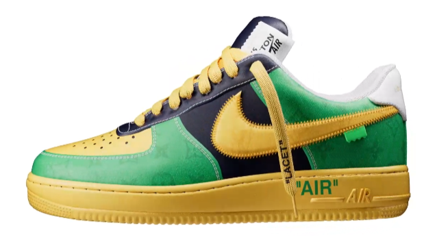 Louis Vuitton Louis Vuitton x Nike Air force 1 - Virgil Abloh Yellow / Green