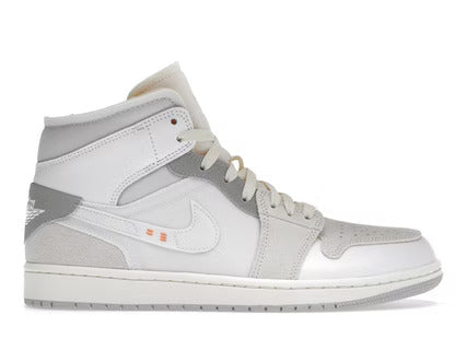 Air Jordan 1 Jordan 1 Mid SE Craft Inside Out White Grey