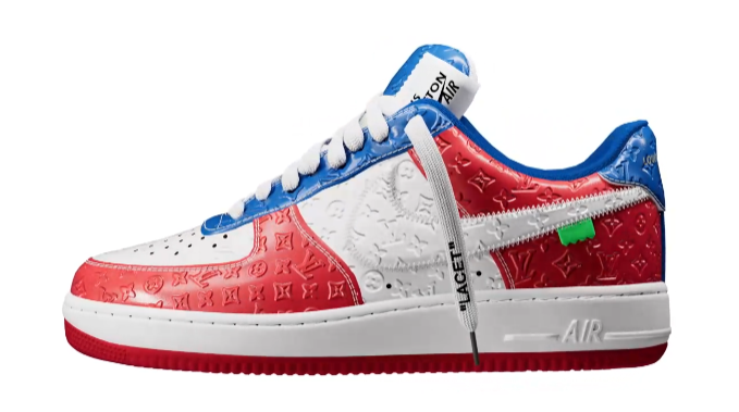 Louis Vuitton Louis Vuitton x Nike Air force 1 - Virgil Abloh Red / White / Blue