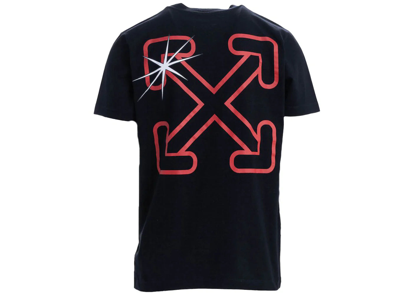 Off-White Starred Arrow T-Shirt Black Red