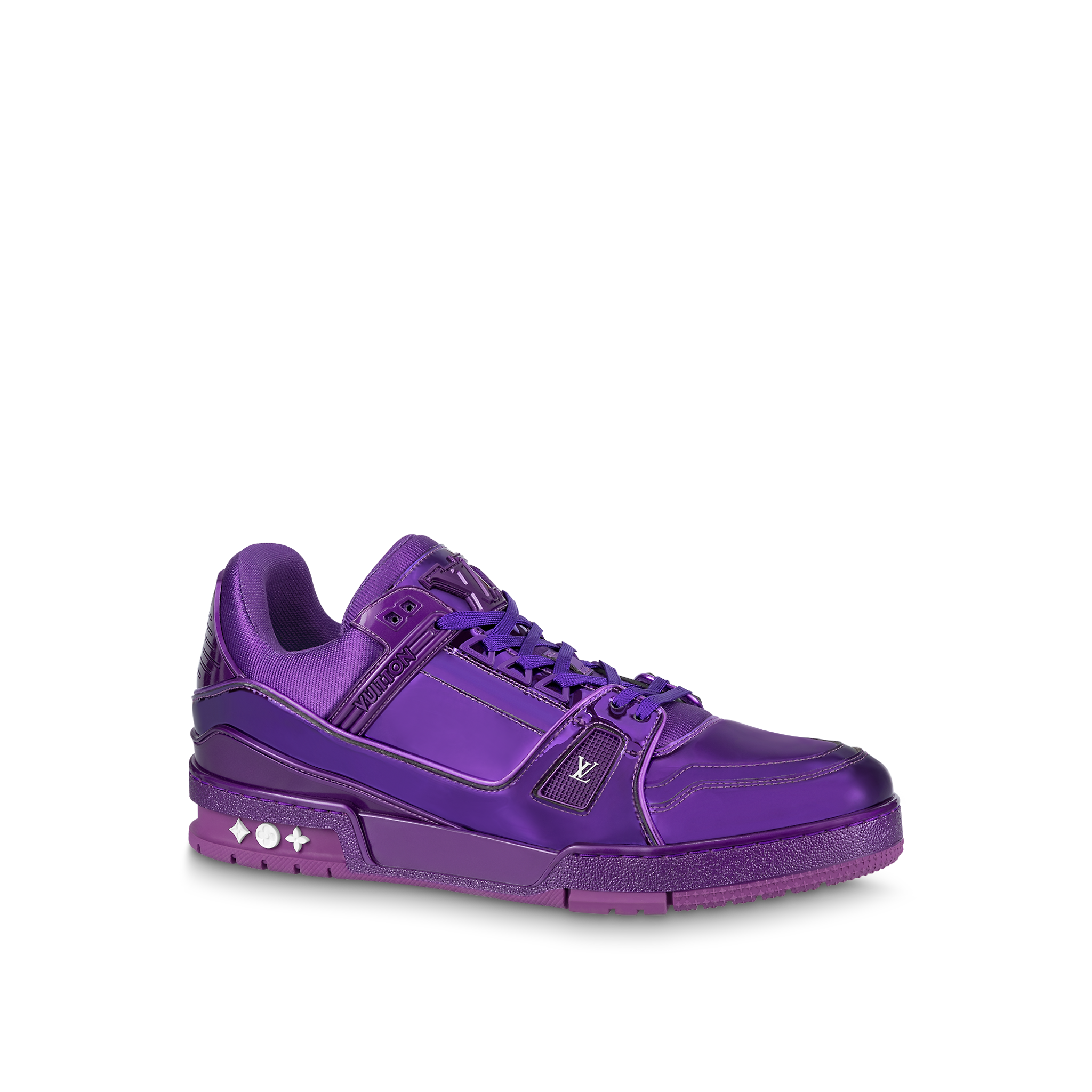 Louis Vuitton LV TRAINER SNEAKER PURPLE METALLIC