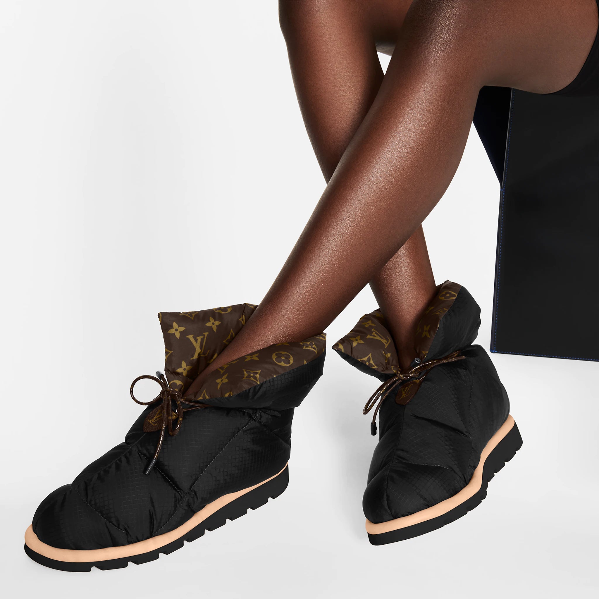 Louis Vuitton Pillow Comfort Ankle Boots Black