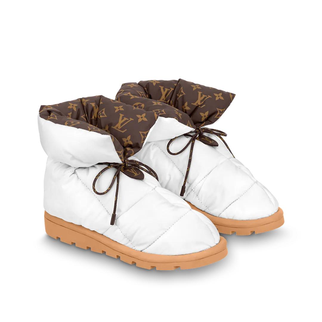 Louis Vuitton Pillow Comfort Ankle Boots White