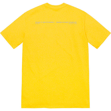 Supreme Warnig Tee Yellow