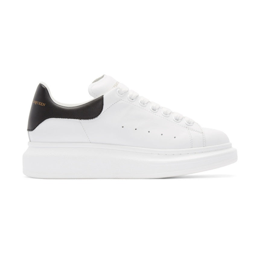 Alexander McQueen White and black leather and white sole